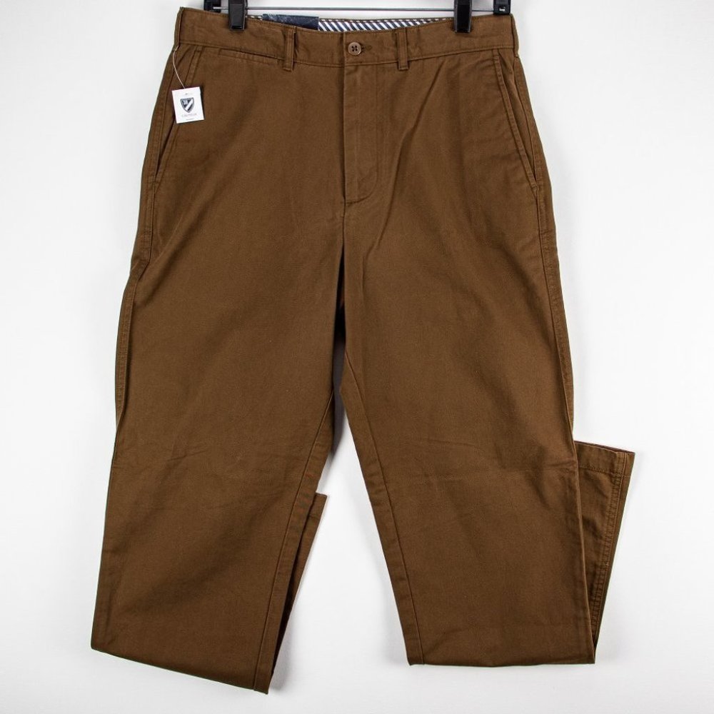 Daniel Cremieux | NWT Men's Chinos Pants Size 30x32 Madison Flat Front Brown